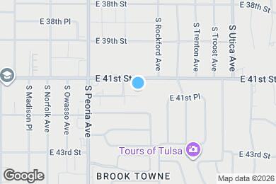 Map image of the property - 110 1/2 34tulsa ok