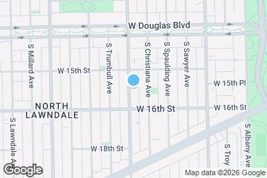 Map image of the property - 1529 S Homan Ave