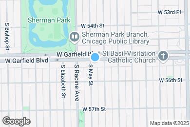 Map image of the property - 1119 W Garfield Blvd