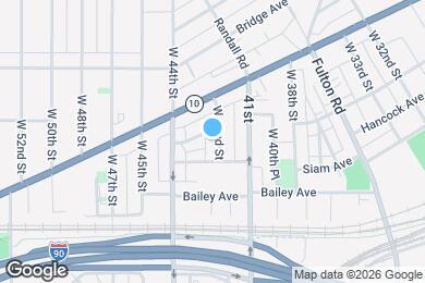 Map image of the property - 2092 W 42nd St