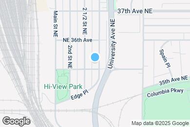 Map image of the property - 3508 3rd St NE