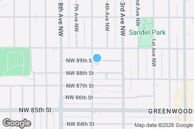 Map image of the property - 353 NW 89th St