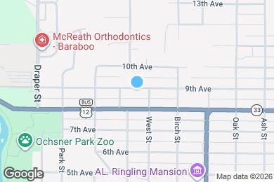Map image of the property - 415 9th Ave