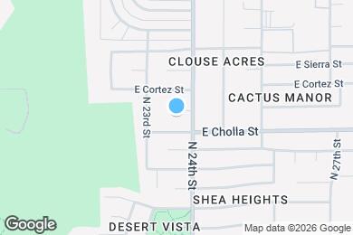 Map image of the property - 2331 E Lupine Ave