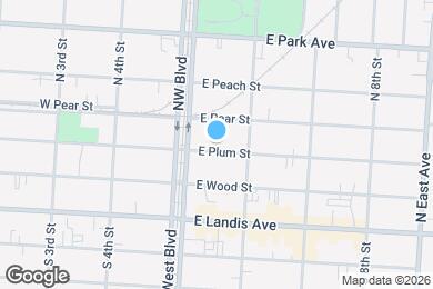 Map image of the property - 520 E Plum St