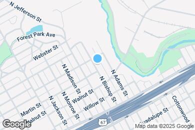 Map image of the property - 906 N Bishop St