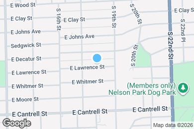 Map image of the property - 1764 E Lawrence St