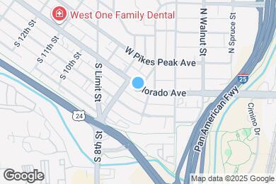 Map image of the property - 715 W Colorado Ave