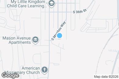 Map image of the property - 3731 S Manitou Way