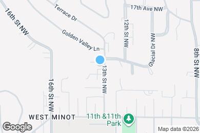 Map image of the property - 1407 13th St NW