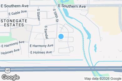 Map image of the property - 5814 E Hampton Ave