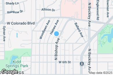 Map image of the property - 1117 N Bishop Ave