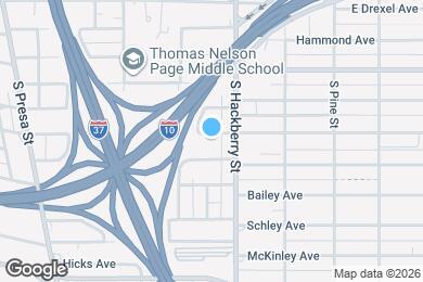 Map image of the property - 430 East Highland Boulevard