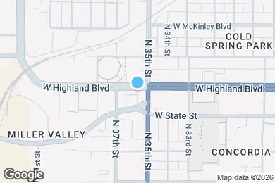 Map image of the property - 3523 W Highland Blvd