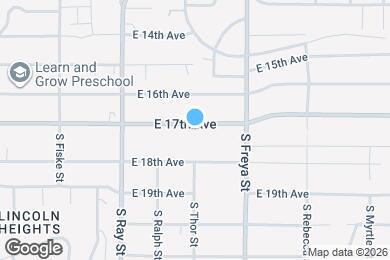 Map image of the property - 3402 E 17th Ave