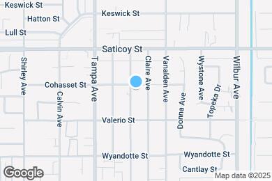 Map image of the property - 19148 Saticoy St