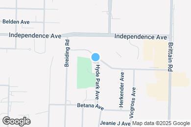 Map image of the property - 1668 Hyde Park Ave