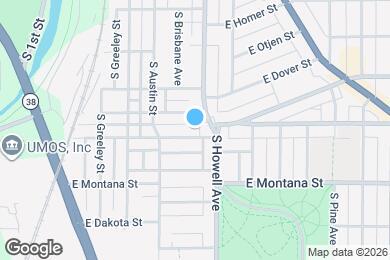Map image of the property - 352 E Rosedale Ave