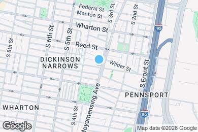 Map image of the property - 1410 E Moyamensing Ave