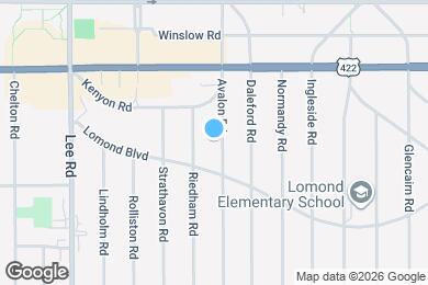 Map image of the property - 3574 Avalon Rd