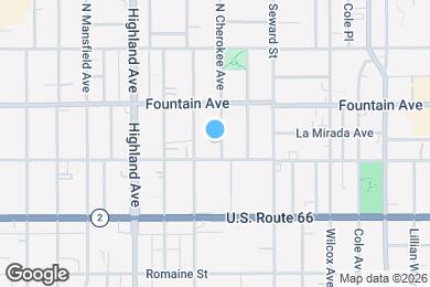 Map image of the property - 1215 N Cherokee Ave