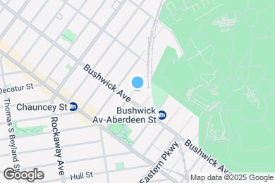 Map image of the property - Upscale Bushwick apartment 2 blocks from L Line