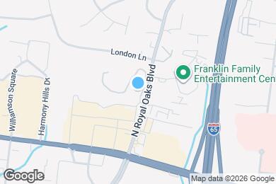 Map image of the property - Royal Oaks Apartments