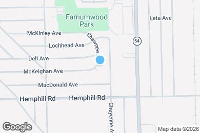 Map image of the property - 1034 McKeighan Ave