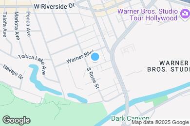 Map image of the property - 4131 W Toluca Lake Ave