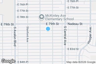 Map image of the property - 838 E 80th St