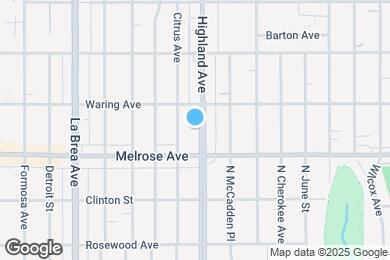 Map image of the property - 717 Highland Ave