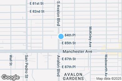 Map image of the property - 8460 Avalon Blvd