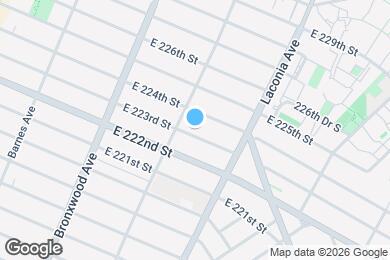 Map image of the property - 1015 E 223rd St