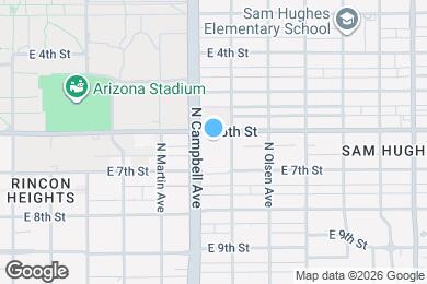 Map image of the property - 446 N Campbell Ave