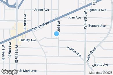 Map image of the property - 3344 W 110th St