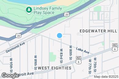 Map image of the property - 8302 Lake Ave