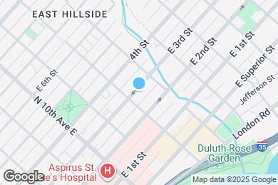 Map image of the property - 1212 E 3rd St