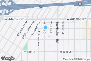 Map image of the property - 2808 1/2 Hillcrest Dr