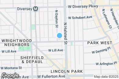 Map image of the property - 820 W Wrightwood Ave