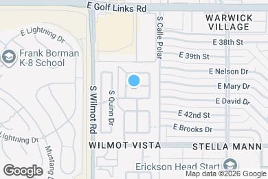 Map image of the property - 6426 E Mary Dr