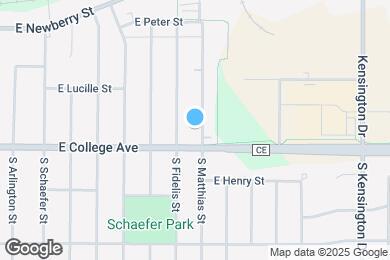 Map image of the property - 325 S Matthias St