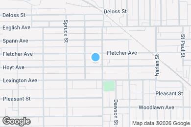 Map image of the property - 1636 Hoyt Ave