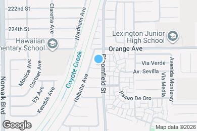 Map image of the property - 8381 E Blithedale St