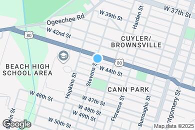 Map image of the property - 832 W 44th St