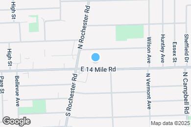 Map image of the property - 807 E 14 Mile Rd