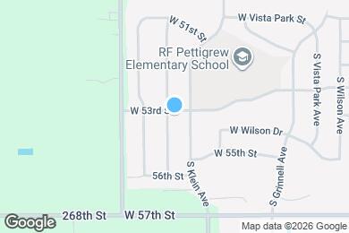 Map image of the property - 4600 S Wassom Ave