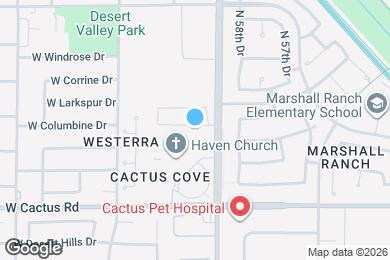 Map image of the property - 5925 W Columbine Dr