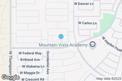 Map image of the property - 4564 W Saddlebush Way