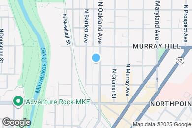 Map image of the property - 2453 N Oakland Ave