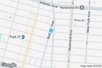 Map image of the property - 1403 Bedford Ave